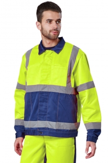 Костюм сигнальный «Дорожник» лимон
